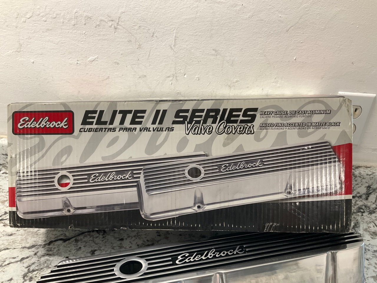 Edelbrock 4264 Elite II Series Aluminum Polished Valve Covers Ford 289 302 351W