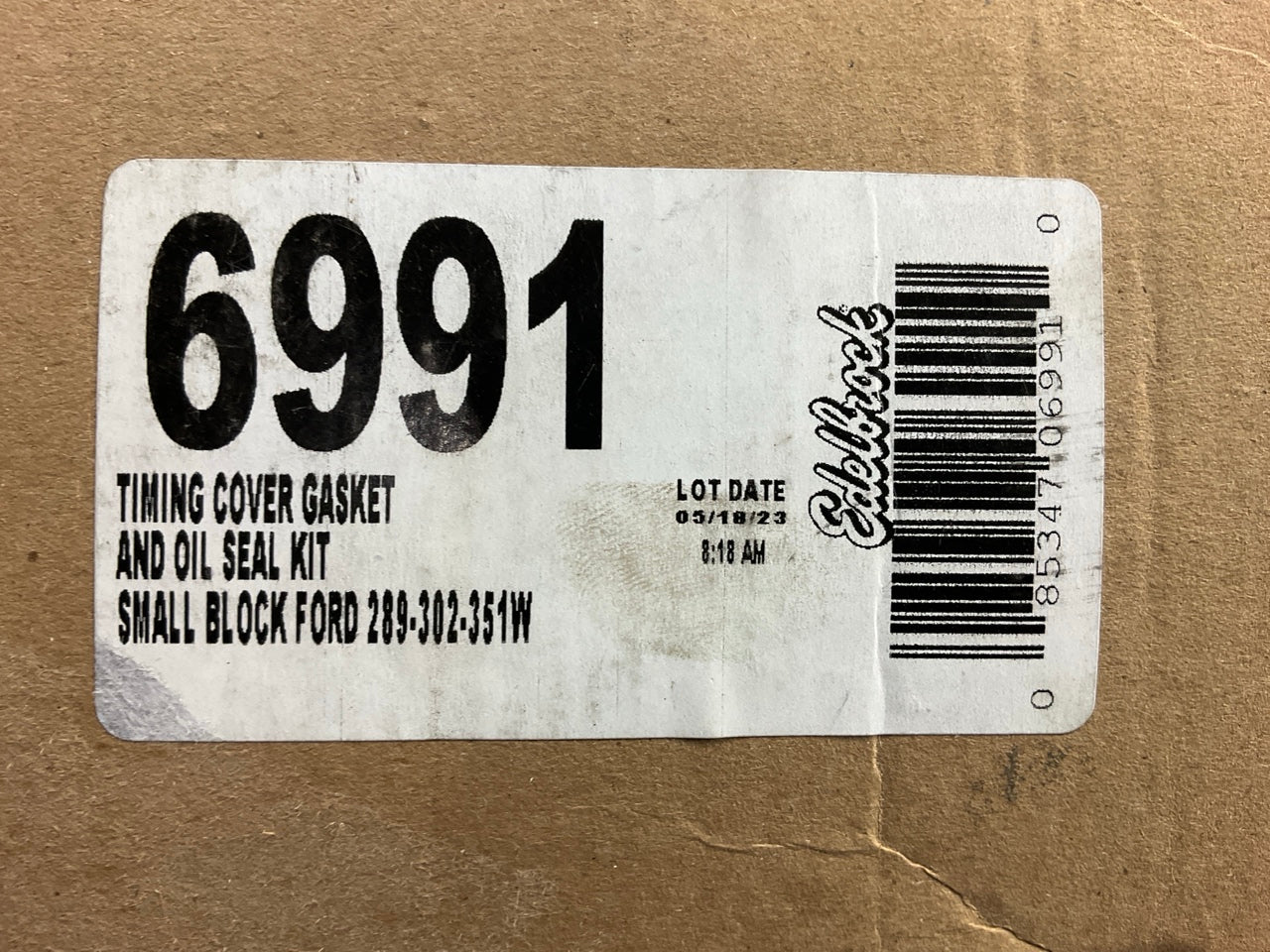 Edelbrock 6991 Front Timing Cover Gasket Set - Ford SBF Small-Block Ford V8
