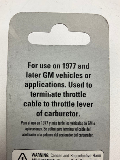 Edelbrock 8009 Carburetor Throttle Stud Throttle Cable Adapter For 77-Up Chevy