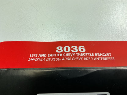 Edelbrock 8036 Throttle & Auto Trans Kickdown Bracket - 1995 & Earlier SBC Chevy