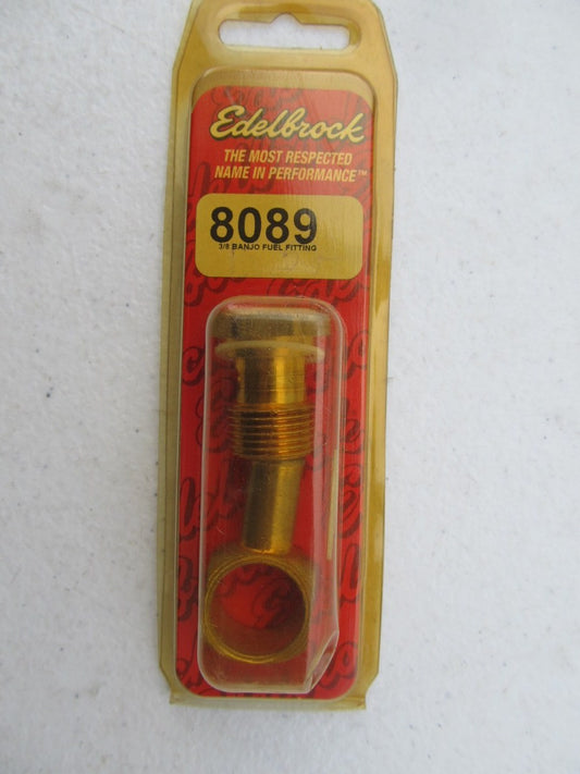 Edelbrock 8089 Carburetor Banjo Fuel Inlet Fitting For Square-Bore & Carter AFB