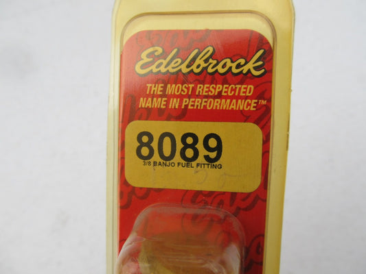 Edelbrock 8089 Carburetor Banjo Fuel Inlet Fitting For Square-Bore & Carter AFB