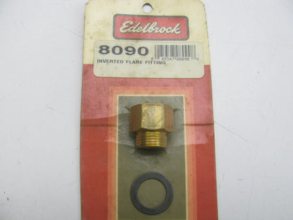 Edelbrock 8090 Inverted Flare Fuel Hose Fitting For Square Bore & AFB Carburetor