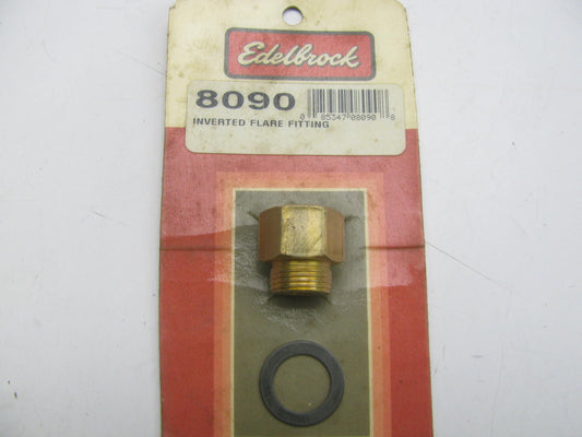 Edelbrock 8090 Inverted Flare Fuel Hose Fitting For Square Bore & AFB Carburetor
