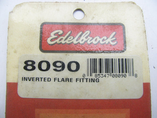 Edelbrock 8090 Inverted Flare Fuel Hose Fitting For Square Bore & AFB Carburetor