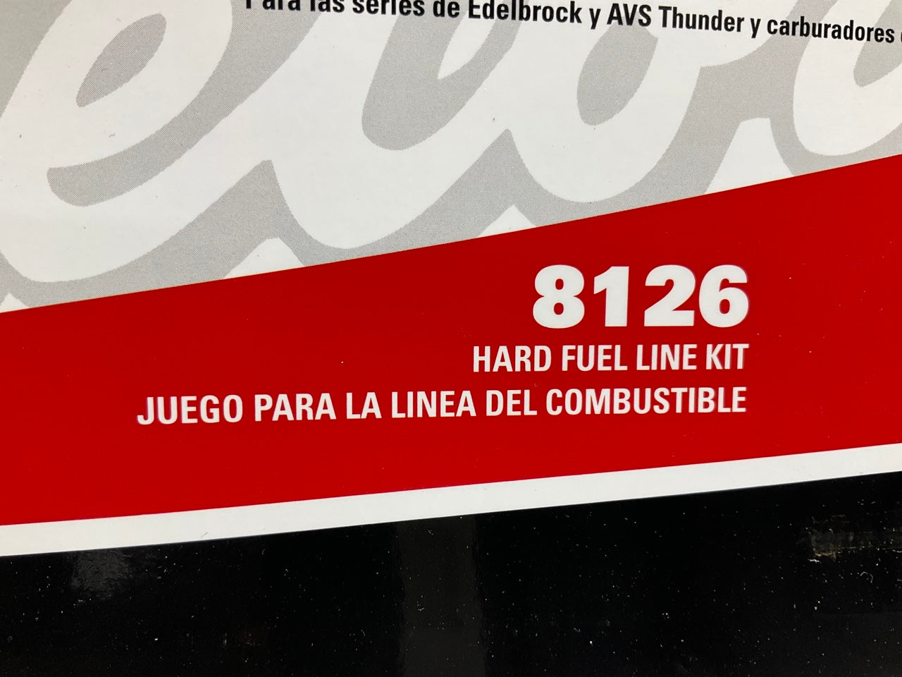 MISSING PARTS, COMES AS-IS Edelbrock 8126 Carburetor Fuel Line Kit - Single Feed
