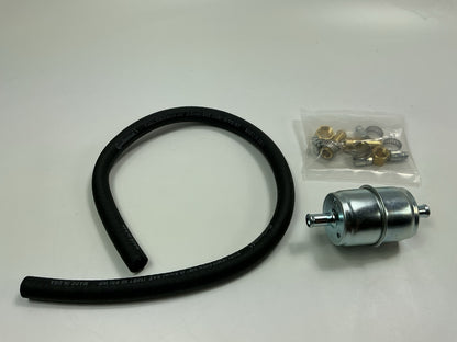 Edelbrock 8135 Universal Single-Feed Fuel Hose And Filter Kit 5/16'' Or 3/8'' Line