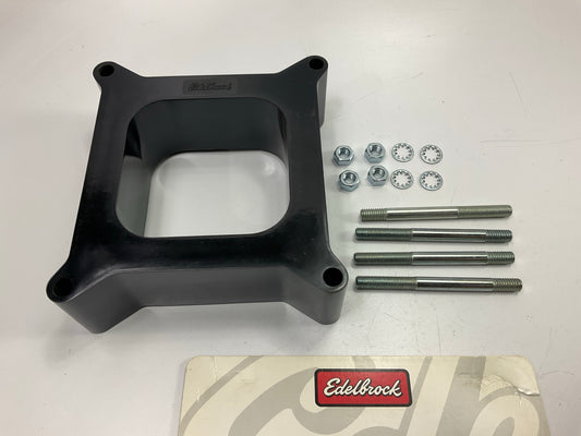 Edelbrock 8712 2'' Carburetor Spacer Open Square Bore Aluminum 4 Bbl