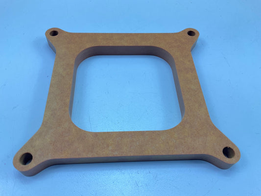 Edelbrock 8724 Carburetor Carb Spacer Open Wood Holley 4150 Series, 1/2'' Thick