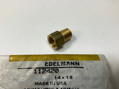 Edelmann 112420 Double Compression Fitting Male Connector, 1/4'' Tube 1/8'' NPT