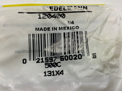 (5) Edelmann 120400 Inverted Flare Tube Solid Plug Fitting, 1/4'' Tube