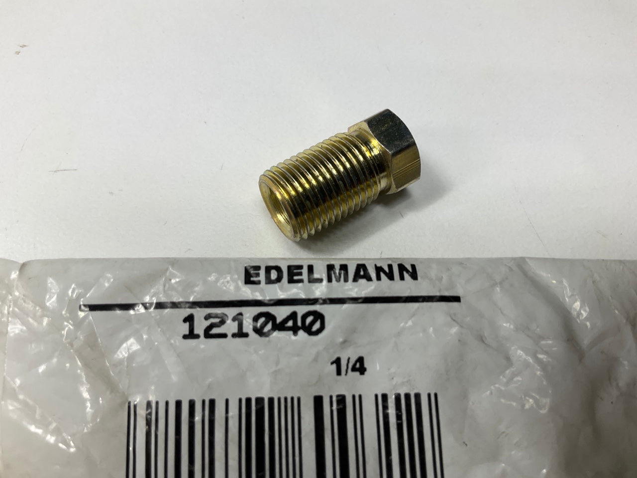 Edelmann 121040 Inverted Flare Tube Long Nut Fitting, 1/4'' Tube