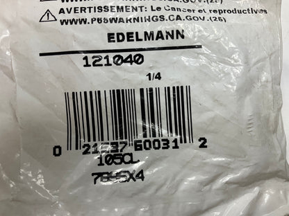 Edelmann 121040 Inverted Flare Tube Long Nut Fitting, 1/4'' Tube