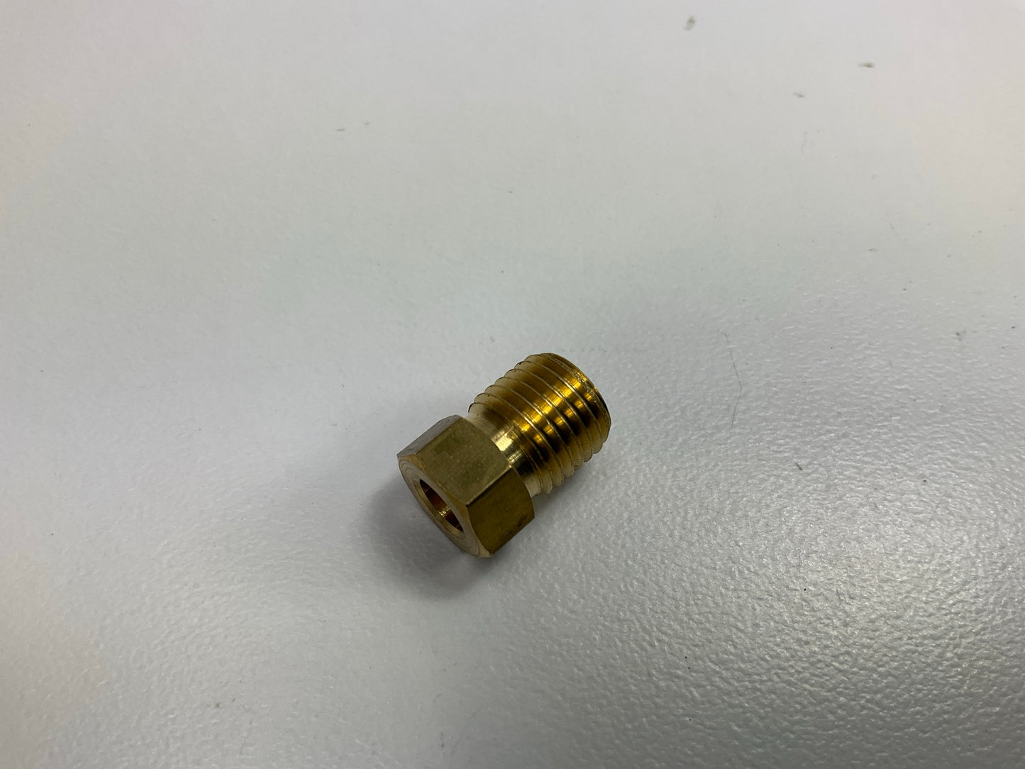 (5) Edelmann 121300 Inverted Flare Tube Brass Nut Fitting, 3/16'' Tube