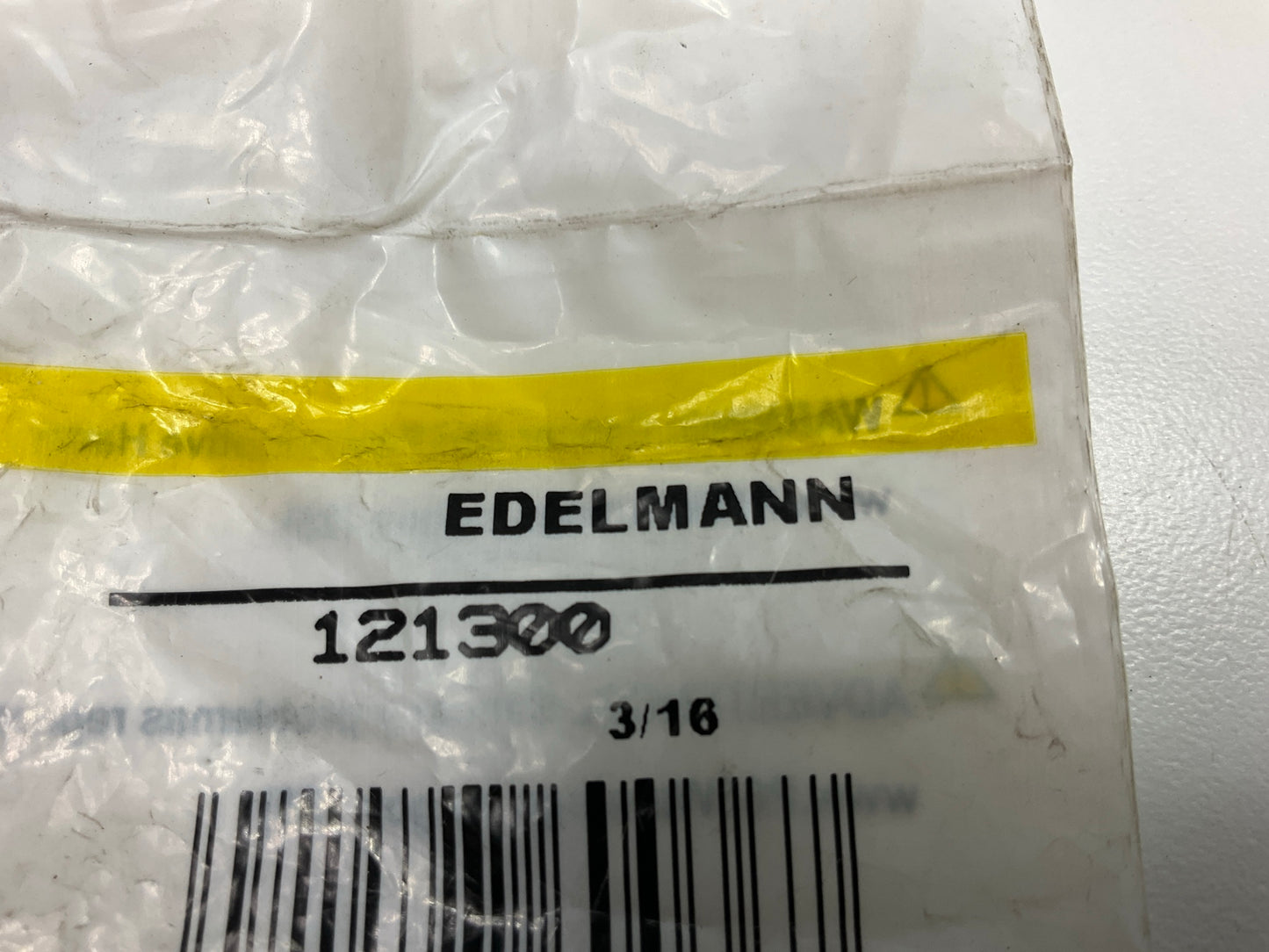 (5) Edelmann 121300 Inverted Flare Tube Brass Nut Fitting, 3/16'' Tube