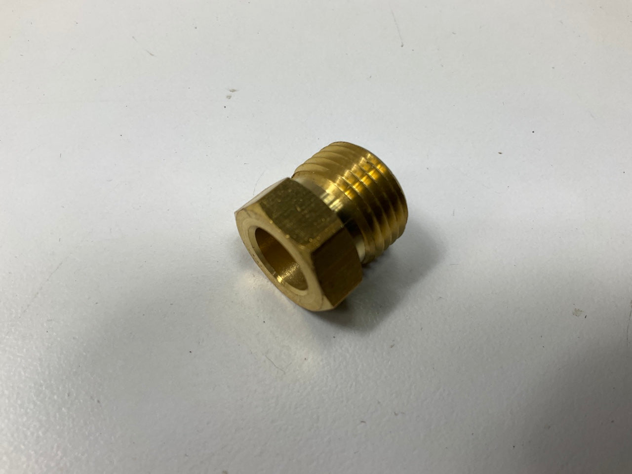 Edelmann 121600 Inverted Flare Tube Fitting Brass Nut, 3/8'' Tube