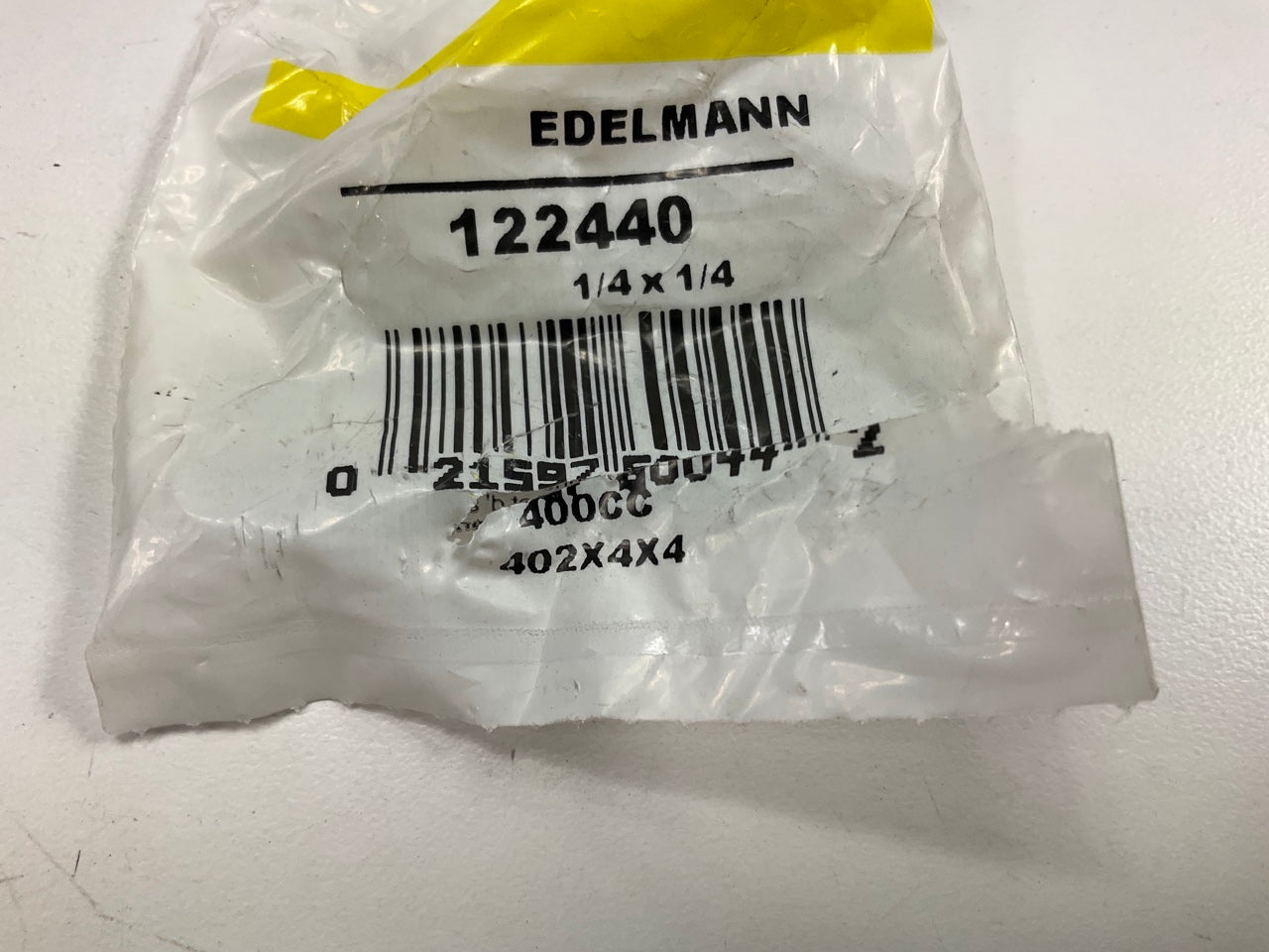 Edelmann 122440 Inverted Flare Tube Male Elbow Fitting, 1/4'' Tube X 1/4'' NPT