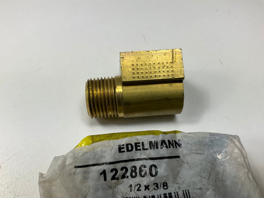 Edelmann 122860 Inverted Flared Tube Male Elbow Fitting, 1/2'' Tube, 3/8'' NPT