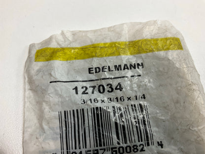 (5) Edelmann 127034 Inverted Flare Trailer Brake Tee, 3/16'' X 3/16'' X 1/4''