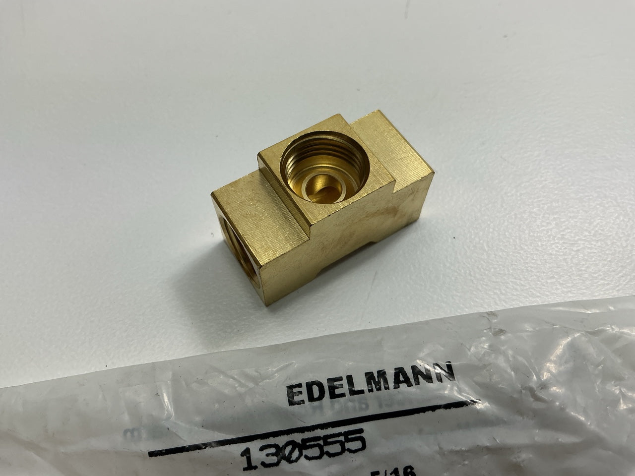 Edelmann 130555 Brake Line Inverted Flared Union Tee 5/16'' Tube Size