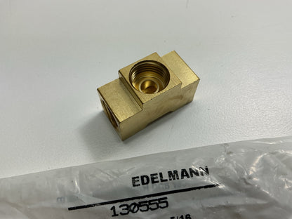 Edelmann 130555 Brake Line Inverted Flared Union Tee 5/16'' Tube Size