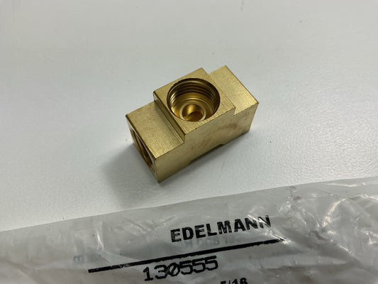 Edelmann 130555 Brake Line Inverted Flared Union Tee 5/16'' Tube Size