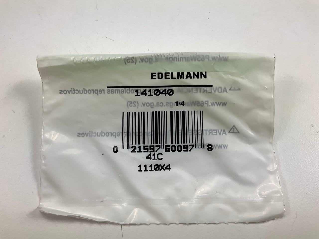 (5) Edelmann 141040 SAE 45 Degree Flared 1/4'' Tube Fittings