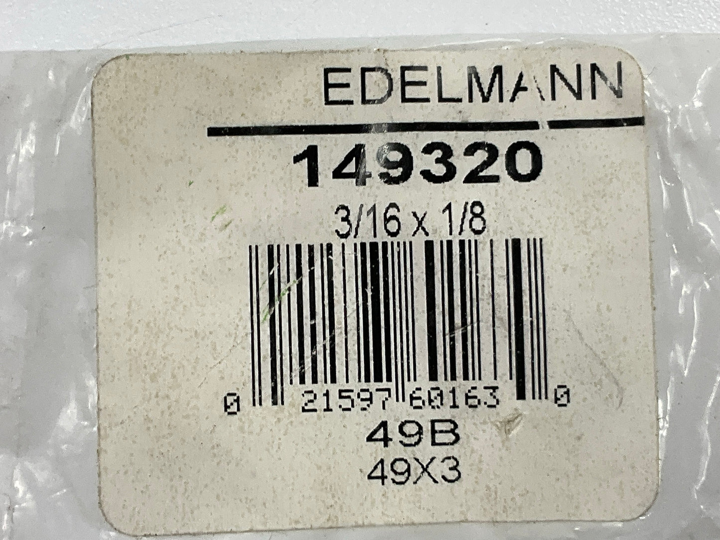 Edelmann 149320 SAE 45° Flared Male Elbow Fitting 3/16'' Tube X 1/8'' Pipe Thread