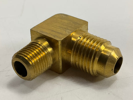 Edelmann 149520 SAE 5/16 Tube 1/2-20 To 1/8'' Male NPT 90 Degree Adapter Fitting