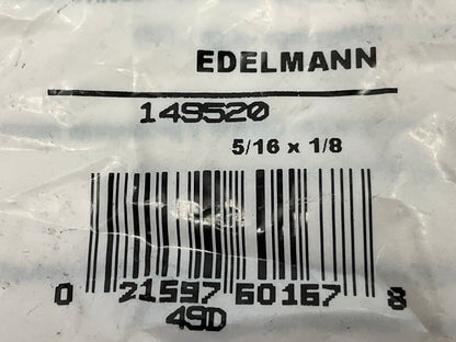 Edelmann 149520 SAE 5/16 Tube 1/2-20 To 1/8'' Male NPT 90 Degree Adapter Fitting
