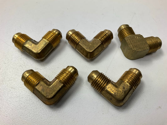 (5) Edelmann 155500 SAE 45 Degree Flared Union Elbow Fitting, 5/16'' Tube