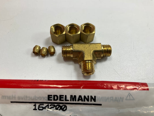 Edelmann 164200 Union Tee Compression Fitting, 1/8'' Tube