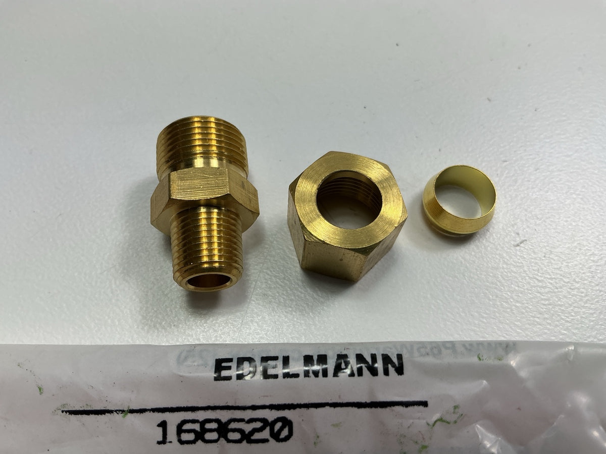 Edelmann 168620 Male Compression Connector 3/8'' X 1/8'' Thread