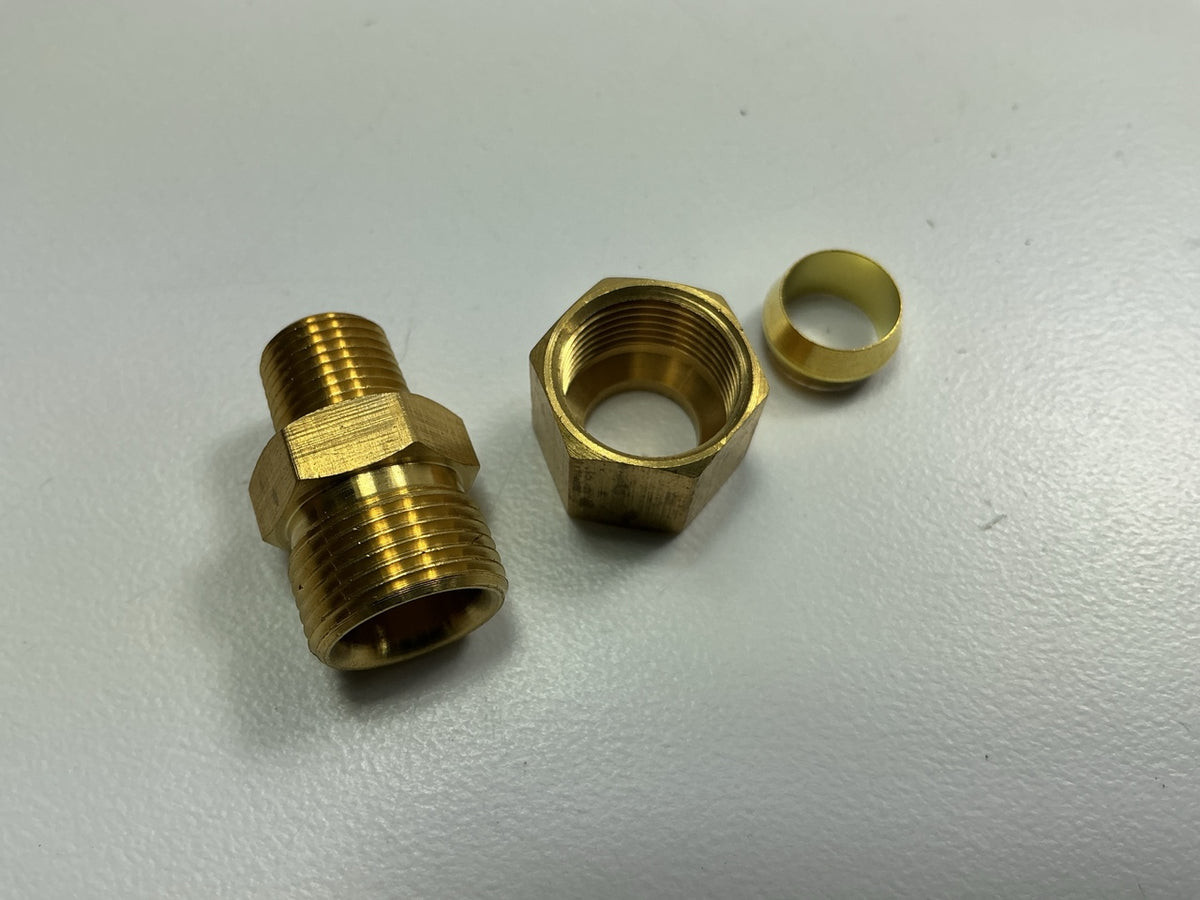 Edelmann 168620 Male Compression Connector 3/8'' X 1/8'' Thread