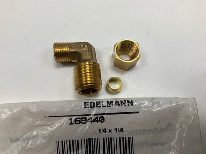Edelmann 168440 Compression Male Elbow Fitting 1/4'' Tube X 1/4'' Pipe