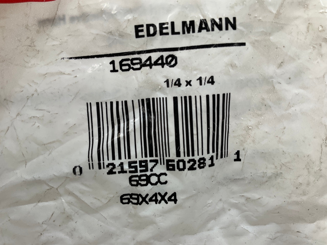 Edelmann 168440 Compression Male Elbow Fitting 1/4'' Tube X 1/4'' Pipe