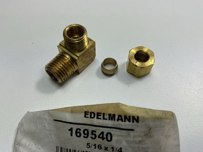 Edelmann 169540 Male Elbow Compression Fitting 5/16'' Tube X 1/4'' Pipe Thread