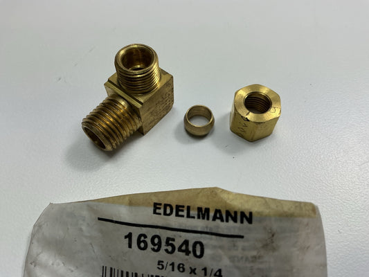 Edelmann 169540 Male Elbow Compression Fitting 5/16'' Tube X 1/4'' Pipe Thread