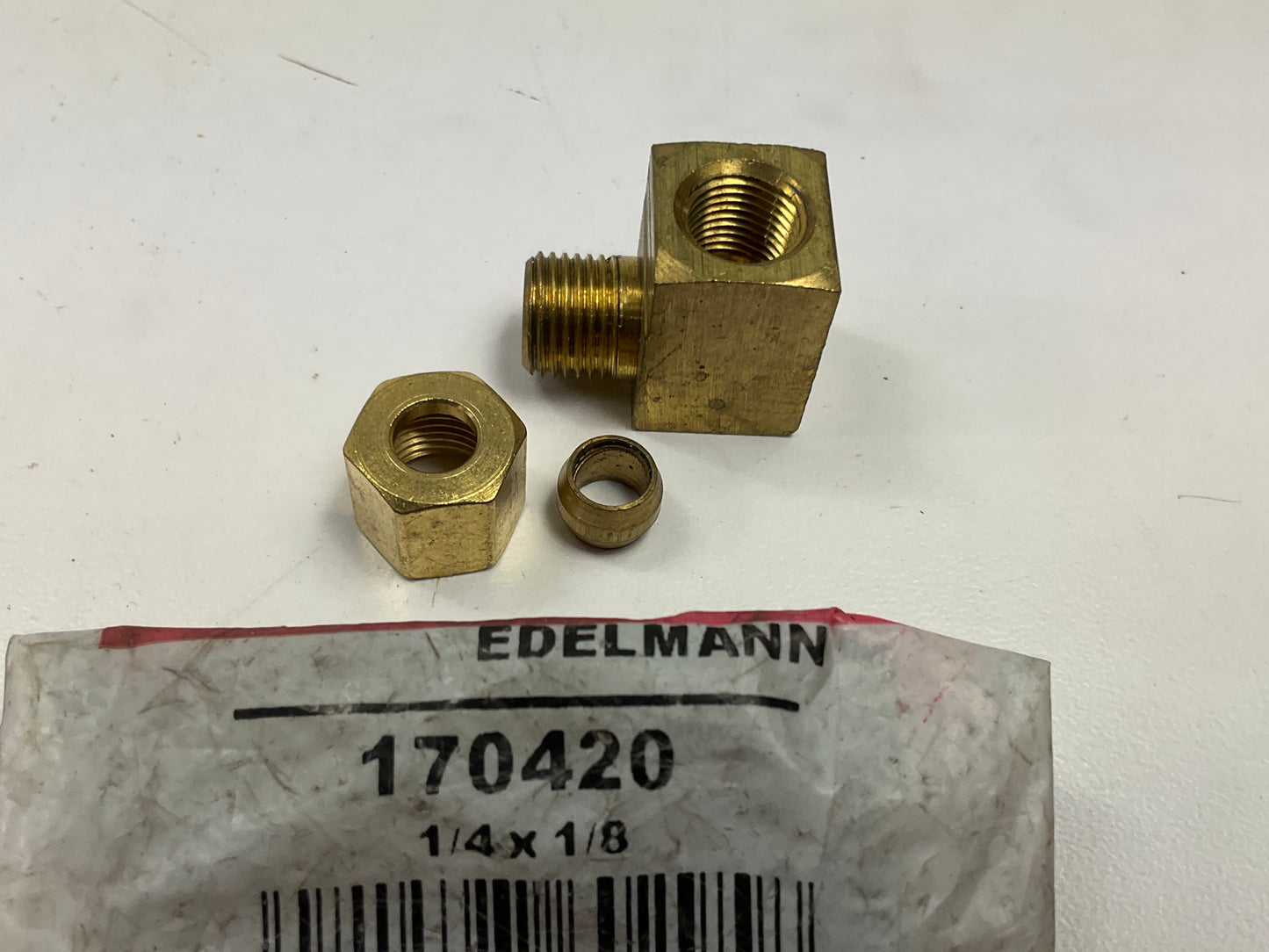 Edelmann 170420 Female Elbow Compression Fitting, 1/4'' Tube X 1/8'' Pipe