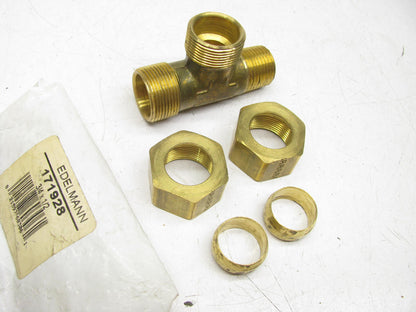 Edelmann 171928  3/4'' X 1/2'' X 1/2''  Power Steering T Adapter Tee Fitting Split