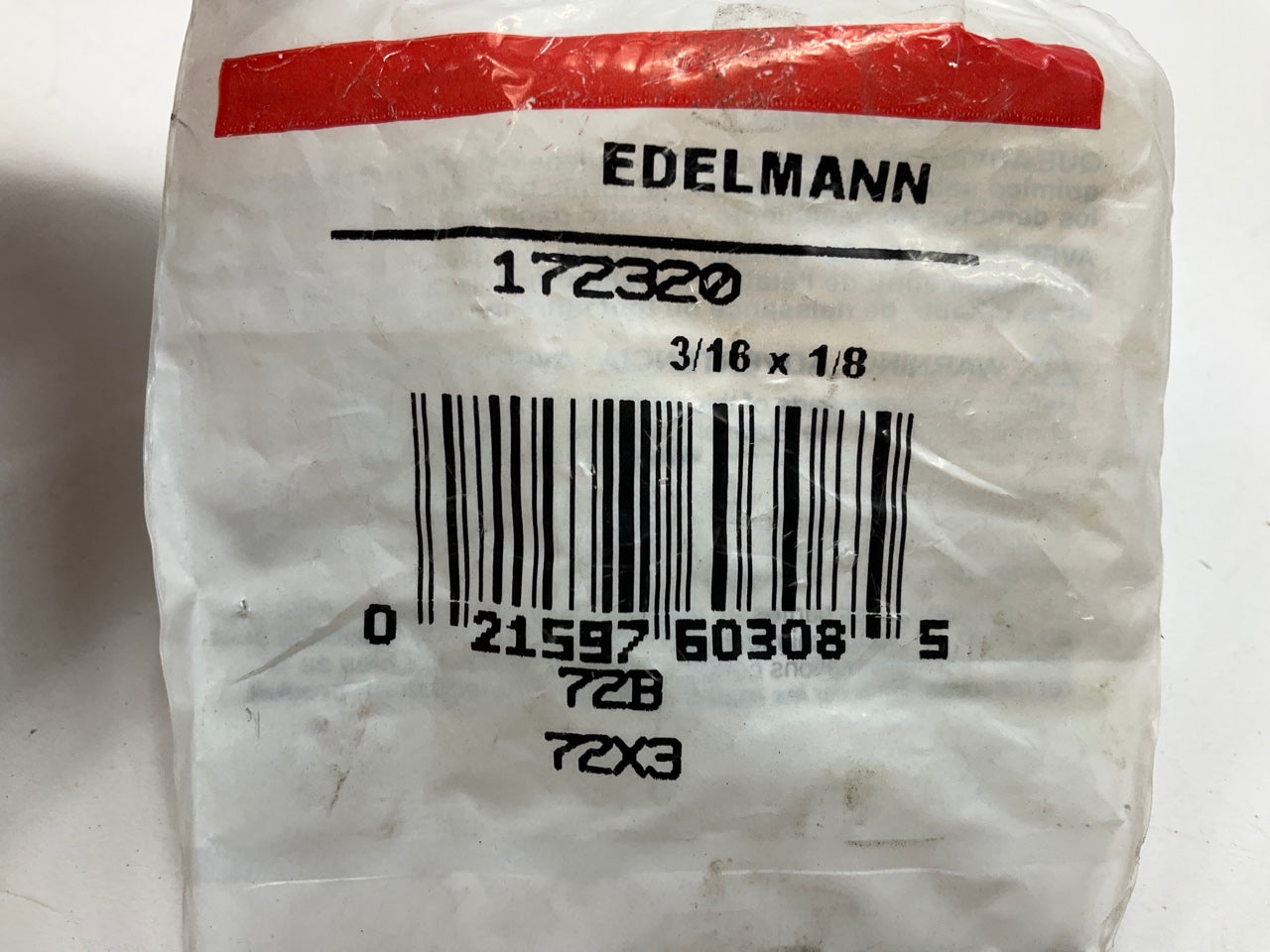 (5) Edelmann 172320 Male Branch Tee Compression Fitting 3/16'' Tube X 1/8'' Pipe