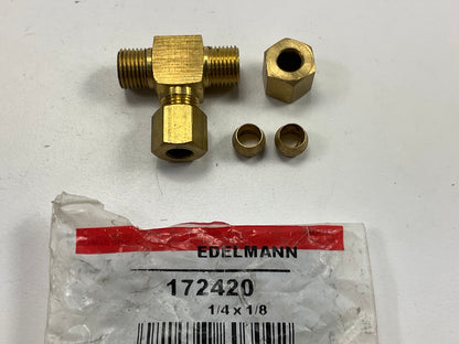 Edelmann 172420 Male Branch Tee Compression Fitting 1/4'' Tube X 1/8'' Pipe Thread