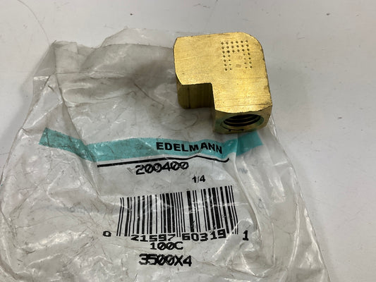 Edelmann 200400 1/4'' Pipe Thread Fitting 90 Degree Elbow