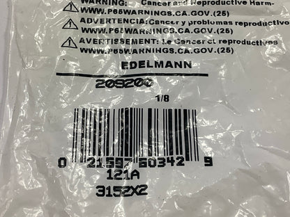 (5) Edelmann 209200 1/8'' Brass Hex Head Male Thread Pipe Plug Fittings
