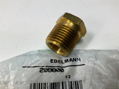 Edelmann 209800 Hex Head Pipe Plug Thread Fitting, 1/2''