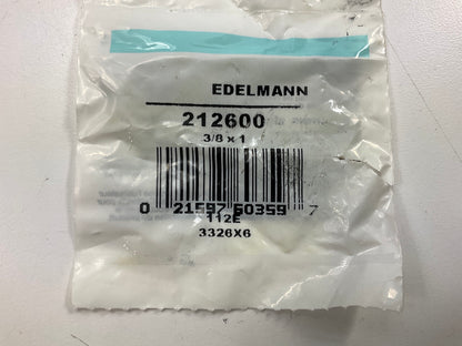 (5) Edelmann 212600 Close Nipple Pipe Thread Fitting, 3/8'' Pipe Thread, 1'' Long