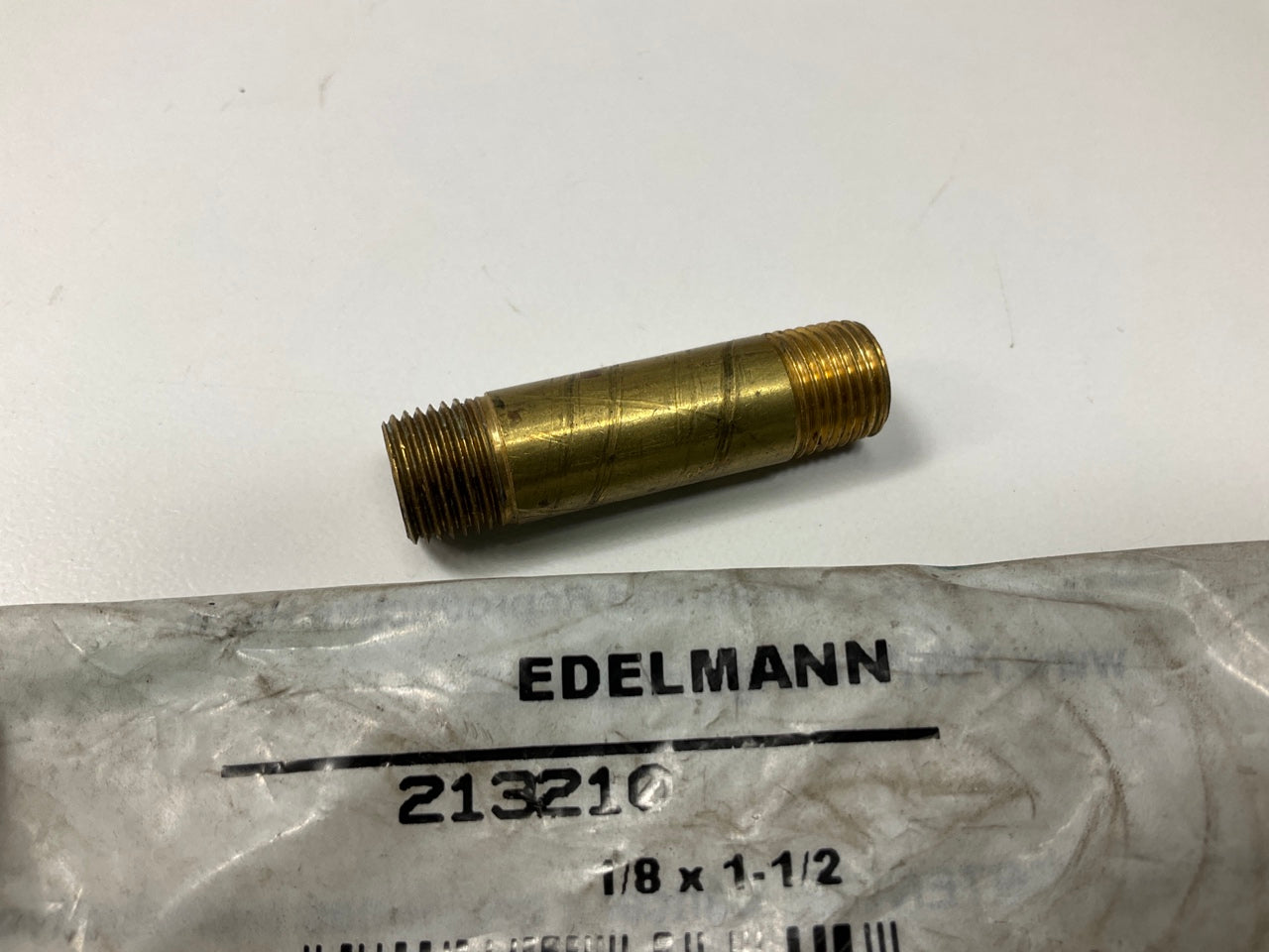 Edelmann 213210 Pipe Thread Fitting Long Nipple 1/8'' Thread X 1-1/2'' Length