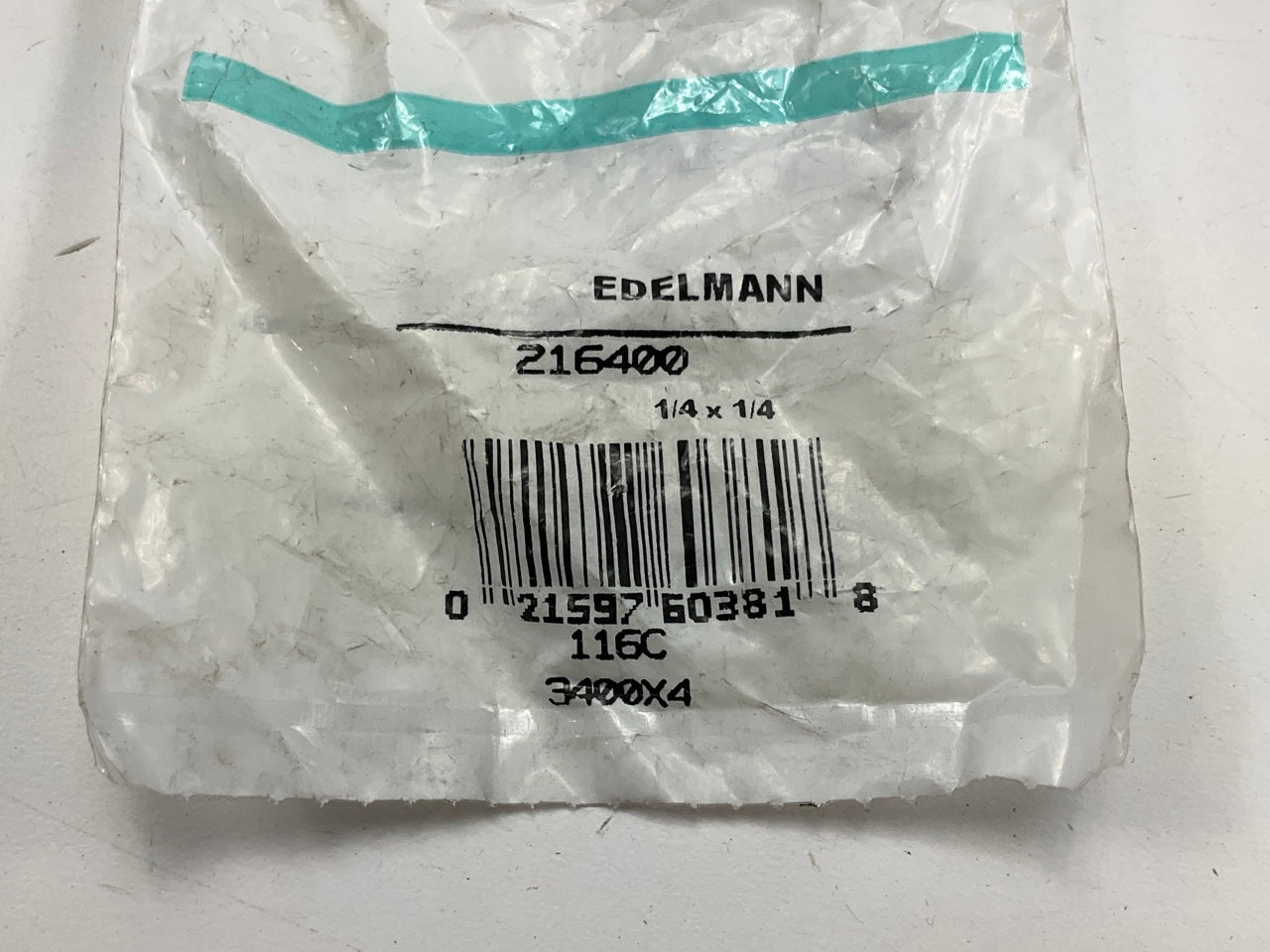 Edelmann 216400 Pipe Thread Fitting Street 90 Deg Elbow 1/4'' Female To 1/4'' Male