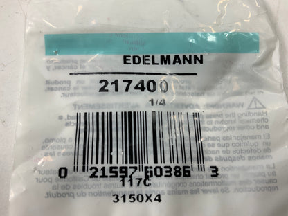 (5) Edelmann 217400 Slotted Plug Fittings, 1/4'' NPT