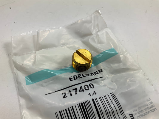 Edelmann 217400 Slotted Plug Fittings, 1/4'' NPT